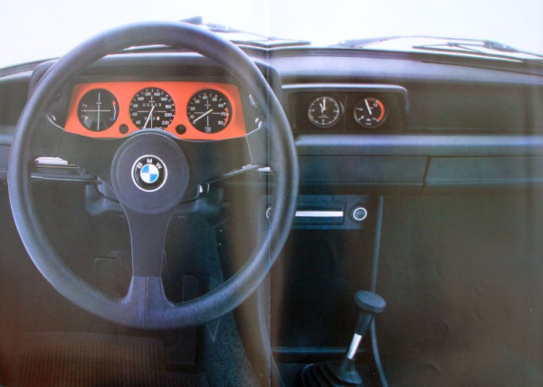 BMW 2002 Turbo Modellprogramm 1973 Automobilprospekt (0408)